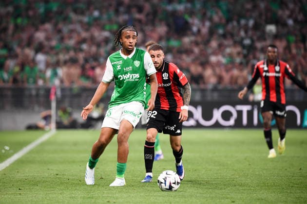 AS Saint Etienne v OGC Nice - Ligue 1 McDonald s 2025 2026 - Relegation Promotion Playoffs 35 Luan GADEGBEKU (asse) during the Ligue 1 Relegation Promotion match between Saint Etienne and Nice at Stade Geoffroy-Guichard on May 26, 2026 in Saint-Etienne, France. Saint-Etienne France  Copyright: xFEPx 776502188
