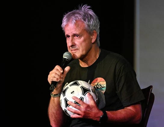 26 05 2026 ,xophax, Köln , Cologne,Soccer , Soccer player Pierre Littbarski Litti does theater, Volksbühne am Rudolfplatz Pierre Littbarski on stage Cologne