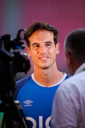Inigo Perez seen during the Rayo Vallecano de Madrid Official Training Session before UEFA Conference League 2026 final (Maciej Rogowski Ball Raw Images) Leipzig Red Bull Arena Germany Copyright: xMaciejxRogowskix maciejrogowski_26_05_2026_small-6A