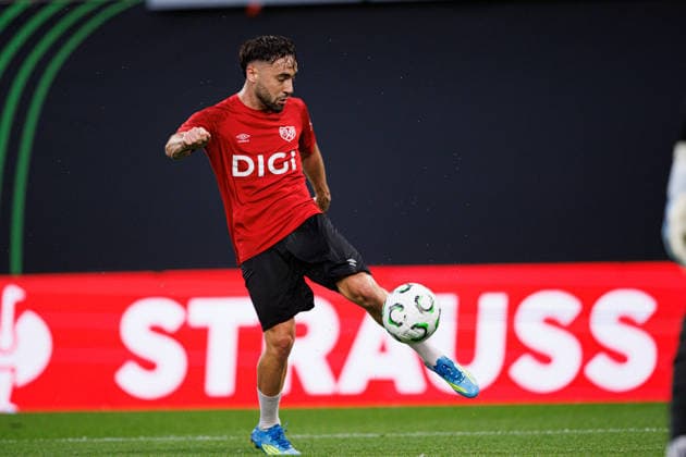 Unai Lopez seen during the Rayo Vallecano de Madrid Official Training Session before UEFA Conference League 2026 final (Maciej Rogowski Ball Raw Images) Leipzig Red Bull Arena Germany Copyright: xMaciejxRogowskix maciejrogowski_26_05_2026_small-87