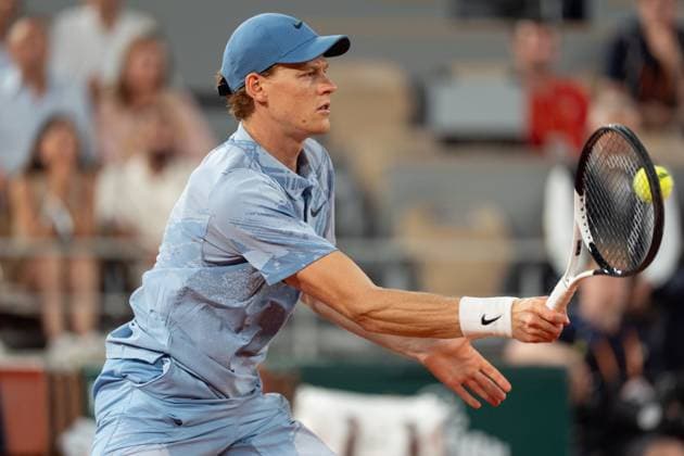 2026-05-26 2026 French Open - Day Three PARIS, FRANCE - MAY 26: Jannik Sinner of Italy during Day Three of the 2026 French Open at Roland Garros on May 26, 2026 in Paris, France. (Photo by Marleen Fouchier BSR Agency) Paris France Content not available for redistribution in The Netherlands directly or indirectly through any third parties. Copyright: xBSRxAgencyx