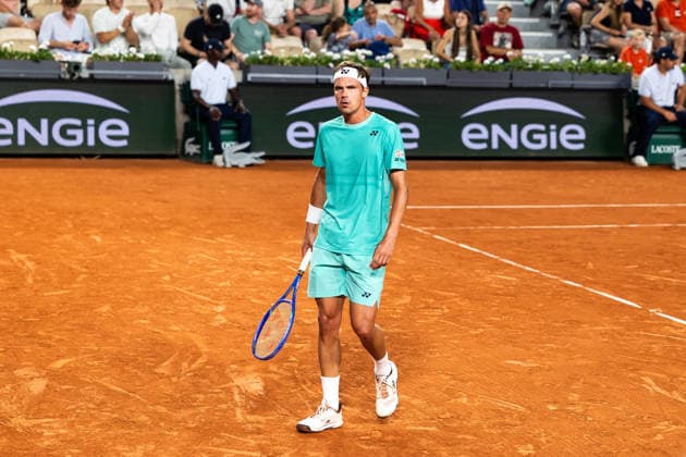 PARIS, FRANCE - MAY 26: Daniel Altmaier of Germany is seen in action in his first round match against Felix Auger-Aliassime of Canada during Day Three of the 2026 French Open at Roland Garros on May 26, 2026 in Paris, France. (Photo by Pauline FIGUET SPP)  Copyright: xPaulinexFIGUETx xSPPx Sportspressphoto_SPR155052