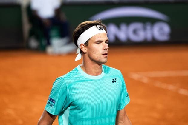 PARIS, FRANCE - MAY 26: Daniel Altmaier of Germany is seen in action in his first round match against Felix Auger-Aliassime of Canada during Day Three of the 2026 French Open at Roland Garros on May 26, 2026 in Paris, France. (Photo by Pauline FIGUET SPP)  Copyright: xPaulinexFIGUETx xSPPx Sportspressphoto_SPR155054