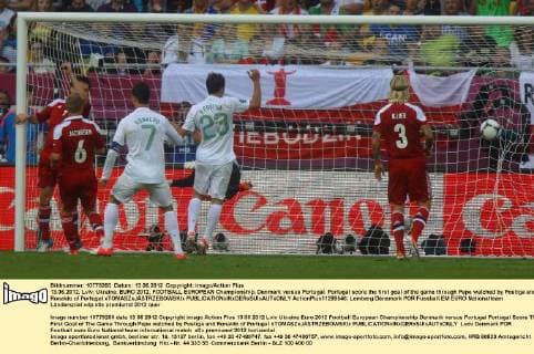 Football, EURO 2012, Denmark - Portugal 2:3