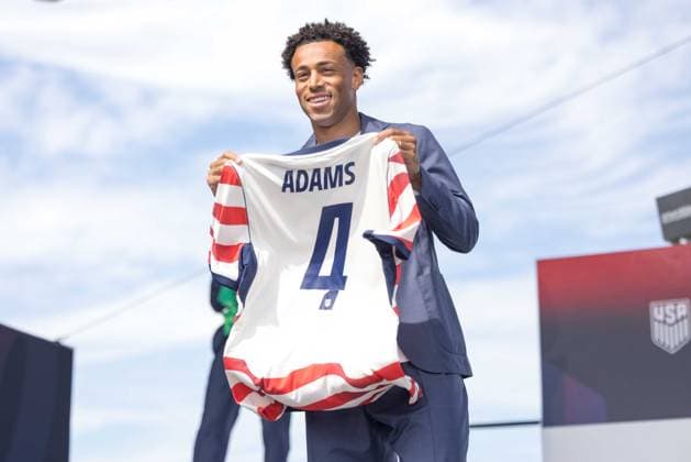 May 26, 2026, New York, Ny, United States: Tyler Adams player of the United States national team, Nationalteam during an event to announce the squad for the 2026 World Cup at Pier 17 in New York, United States, on Tuesday, May 26. New York United States - ZUMAv122 20260526_aap_v122_025 Copyright: xWilliamxVolcovx