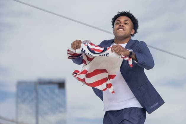 May 26, 2026, New York, Ny, United States: Weston McKennie of the United States national team, Nationalteam during an event to announce the squad for the 2026 World Cup at Pier 17 in New York, United States, on Tuesday, May 26. U.S. MenÃ¢â‚¬â ¢S National Team World Cup Roster Reveal  - ZUMAv122 20260526_aap_v122_086 Copyright: xWilliamxVolcovx