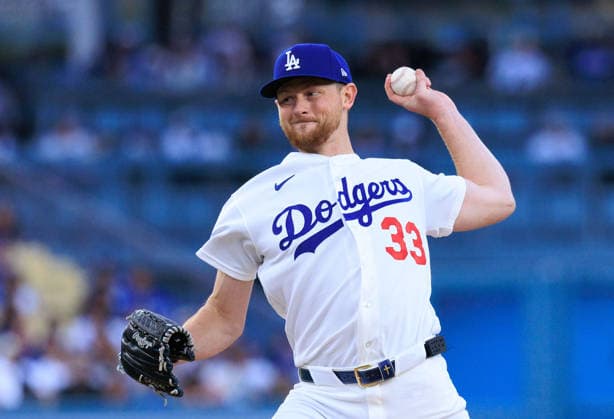 May 26, 2026, Los Angeles, California, USA: Starting pitcher, Eric Lauer 33 of the Los Angeles Dodgers during a regular season MLB, Baseball Herren, USA game against the Colorado Rockies on Tuesday May 26, 2026 at Dodger Stadium in Los Angeles, California. Dodgers defeat Rockies, 15-6. JAVIER ROJAS PI Dodgers Defeat Rockies, 15-6  - ZUMAp124 20260526_zaa_p124_015 Copyright: xJavierxRojasx