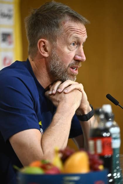 STOCKHOLM, SWEDEN 20260527 Swedens national coach Graham Potter, during a press conference as the national team gathers for the World Cup STOCKHOLM SWEDEN x10060x  Copyright: xHenrikxMontgomery TTx PRESSTRÄFF MED GRAHAM POTTER