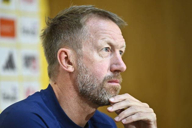 STOCKHOLM, SWEDEN 20260527 Swedens national coach Graham Potter, during a press conference as the national team gathers for the World Cup STOCKHOLM SWEDEN x10060x  Copyright: xHenrikxMontgomery TTx PRESSTRÄFF MED GRAHAM POTTER