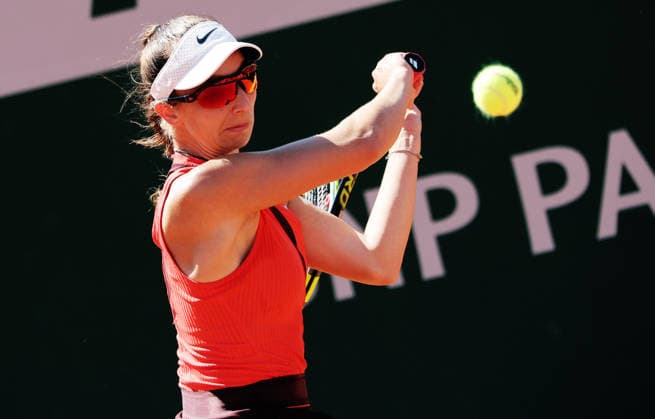 TENNIS - French Open 2026 PARIS,FRANCE,27.MAY.26 - TENNIS - WTA, Tennis Damen Tour, French Open, Roland Garros, Grand Slam. Image shows Tamara Korpatsch (GER).  GEPAxpictures xMatthiasxHauer
