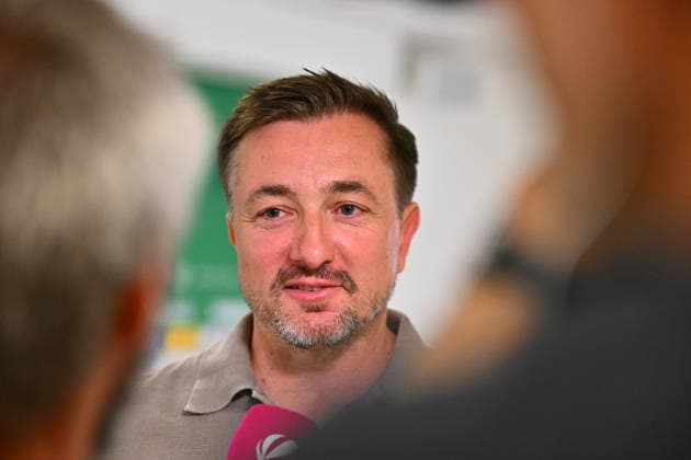27 05 2026 SpVgg Greuther Fürth Fuerth Media event Press event Presentation of new Managing Director Sport Daniel Meyer Managing Director Sport SpVgg Greuther Fürth in an interview