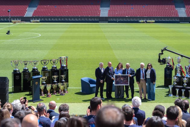 Alexia Putellas leaves FC Barcelona, Barca in Barcelona, Spain. FC Barcelona woman player Alexia Putellas during her FC Barcelona farewell ceremony in Auditori 1899, Barcelona, Spain, on May 27, 2026. Barcelona Auditori 1899 Barcelona Spain