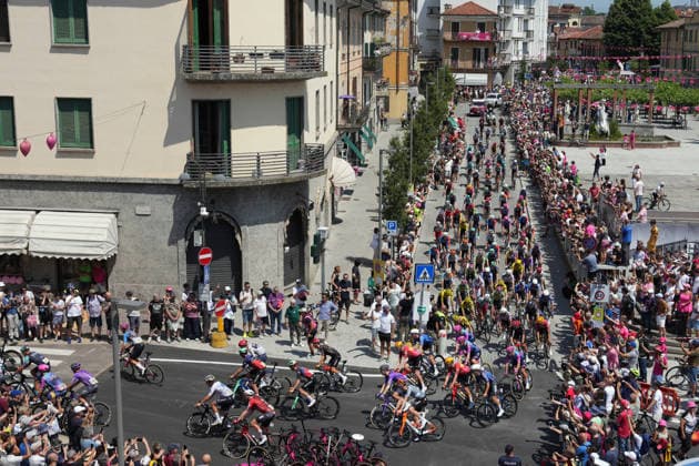 Start during Stage 17 of the Giro d™Italia, from Cassano d™Adda to Andalo, Italy - Wednesday May 27, 2026.  Copyright: xSimonexSpada LaPressex