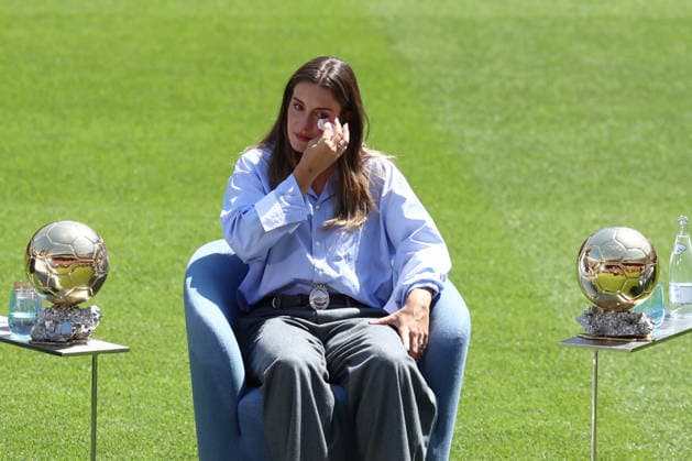 Alexia Putellas attends farewell ceremony at Camp Nou in Barcelona BARCELONA, SPAIN - MAY 27: FC Barcelona, Barca captain Alexia Putellas gets emotional during a farewell ceremony at Camp Nou Stadium in Barcelona on May 27, 2026. Adria Puig Anadolu Barcelona Spain. Editorial use only. Please get in touch for any other usage.  Copyright: x2026xAnadoluxAdriaxPuigx