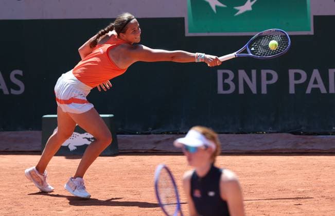 Belgian Hanne Vandewinkel pictured in action during a first round match in the women s doubles between Belgian Australian pair Vandewinkel Joint and French pair Jeanjean Ponchet at the Roland Garros French Open tennis tournament, in Paris, France, Wednesday 27 May 2026. This year s tournament takes place from 18 May to 07 June. VIRGINIExLEFOUR  x175156771x