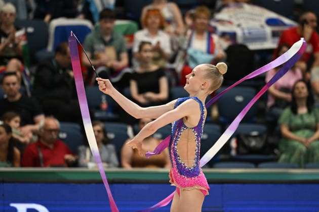 IPA85106921 - AMBLE Sofie (NOR) during European Championships in Rhythmic gymnastics, Rhythmische Sportgymnastik, RSG Gymnastics in Varna, Bulgaria, May 27 2026  Copyright: xFilippoxTomasi IPAxSportx xx 85106921