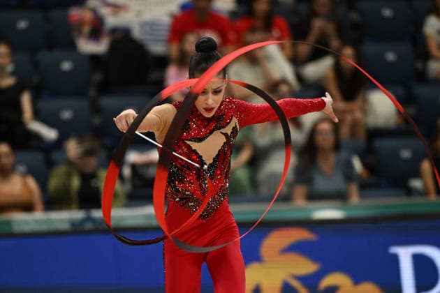 IPA85106923 - EMILOVA Dea (BUL) during European Championships in Rhythmic gymnastics, Rhythmische Sportgymnastik, RSG Gymnastics in Varna, Bulgaria, May 27 2026  Copyright: xFilippoxTomasi IPAxSportx xx 85106923