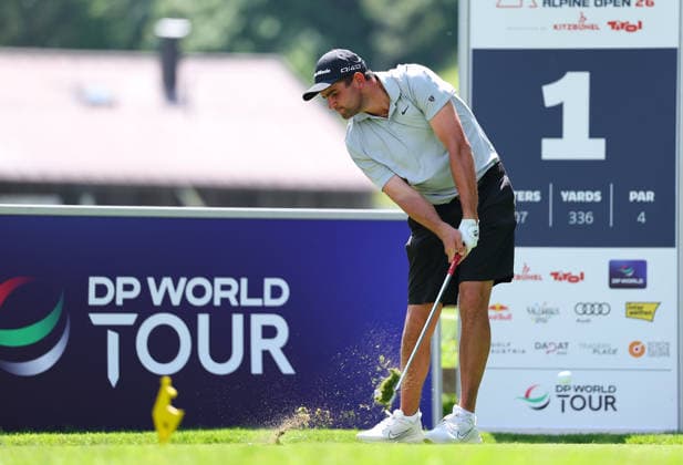 GOLF - Austrian Alpine Open KITZBUEHEL,AUSTRIA,27.MAY.26 - GOLF - DP World Tour, Austrian Alpine Open, GC Kitzbuehel-Schwarzsee-Reith, ProAm. Image shows Casey Jarvis (RSA).  GEPAxpictures xAmirxBeganovic