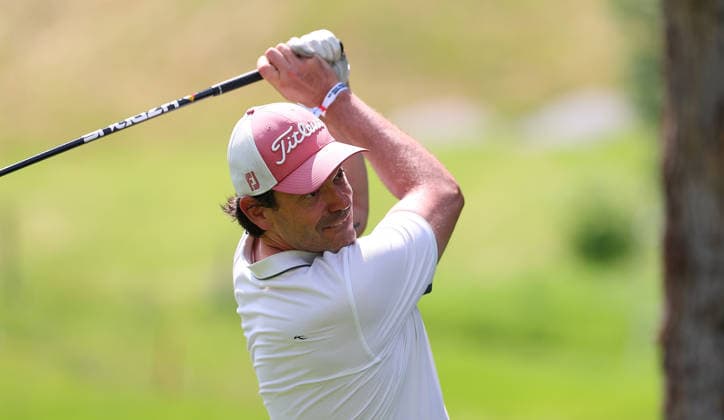 GOLF - Austrian Alpine Open KITZBUEHEL,AUSTRIA,27.MAY.26 - GOLF - DP World Tour, Austrian Alpine Open, GC Kitzbuehel-Schwarzsee-Reith, ProAm. Image shows Serge Stockinger.  GEPAxpictures xAmirxBeganovic