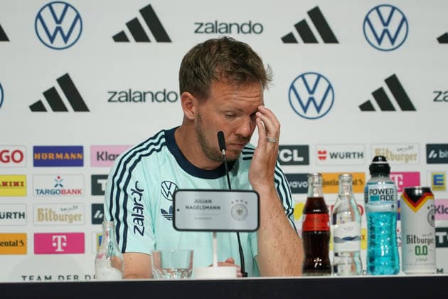 National coach Julian Nagelsmann Germany Germany at the opening press conference of the World Cup training camp Herzo Base 27 05 2026 German national team, training camp for World Cup preparation, Home Ground, HerzoBase, World of Adidas, Herzogenaurach