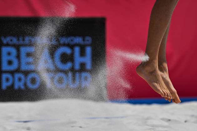 Ondrej Perusic of Czech Republic during the match Krystof Oliva and Vaclav Kurka of Czech Republic vs Ondrej Perusic and Jiri Sedlak of Czech Republic at the Pro Tour, Beach volleyball, Beachvolleyball tournament of Elite category, Ostrava, Czech Republic, May 27, 2026. (CTKxPhoto JaroslavxOzana) CTKPhotoP2026052705552  CTKPhotoP2026052705552