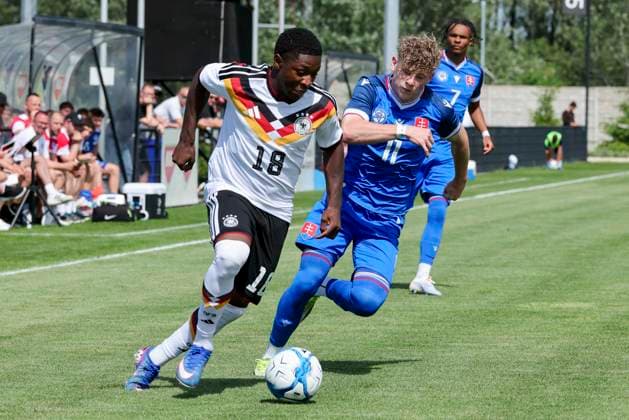 Football, U19, International match, Slovakia - Germany