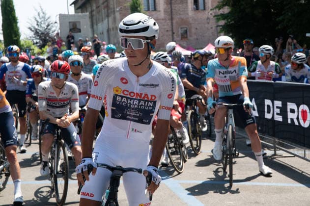 CYCLING - Giro d Italia - Stage 17 - Cassano d Adda - Andalo Photo by IPA ABACAPRESS.COM85108573 - Afonso Eulalio, Bahrain Victorius during the 17th stage of Giro d Italia 2026 starting in Cassano d Adda(Milano), Italy, on may 27, 2026 Andalo Italy  Copyright: xIPAxSport ABACAx