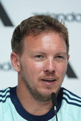National coach Julian Nagelsmann Germany Germany at the opening press conference of the World Cup training camp Herzo Base 27 05 2026 German national team, training camp for World Cup preparation, Home Ground, HerzoBase, World of Adidas, Herzogenaurach