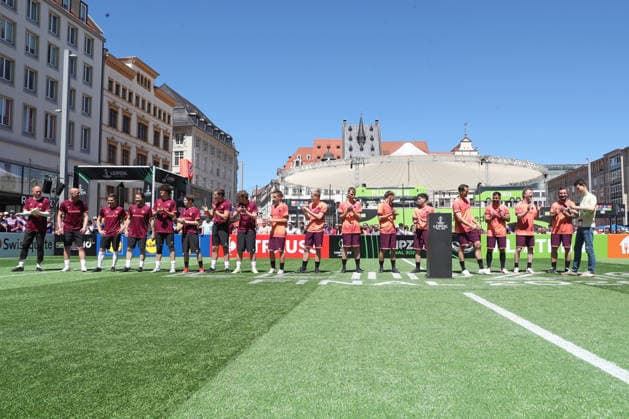 UEFA Conference League Final Legends Match at the Leipzig Fan Festival, 27 05 26 Legends Match at the Fan Festival on the Leipzig Market Square, on the occasion of the UEFA Conference League Final, 27 05 26 Copyright: xBEAUTIFULxSPORTS JanxKaeferx