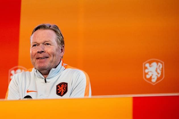 ZEIST , 27-05-2026 , KNVB Campus , season 2025 2026 , Dutch football , press conference, PK, Pressekonferenz , picture shows Netherlands head coach Ronald Koeman during a press conference for the Netherlands FIFA World Cup, WM, Weltmeisterschaft, Fussball 2026 squad announcement Press Conference Ronald Koeman x203994683x Copyright: