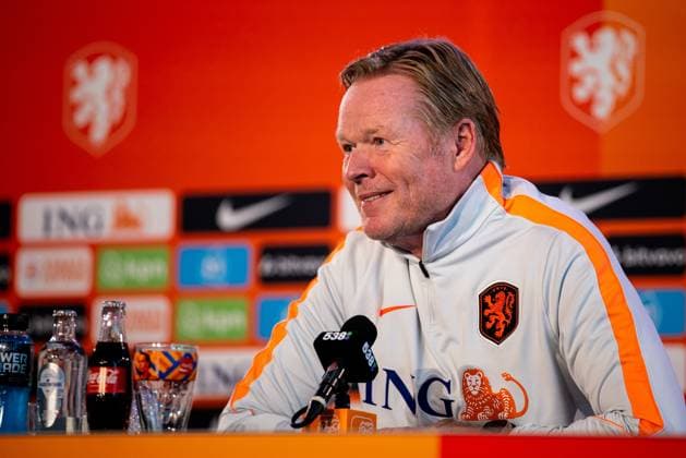 ZEIST , 27-05-2026 , KNVB Campus , season 2025 2026 , Dutch football , press conference, PK, Pressekonferenz , picture shows Netherlands head coach Ronald Koeman during a press conference for the Netherlands FIFA World Cup, WM, Weltmeisterschaft, Fussball 2026 squad announcement Press Conference Ronald Koeman x203994860x Copyright: