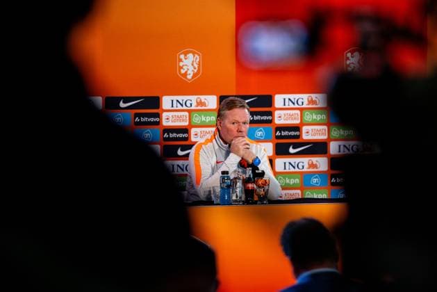 ZEIST , 27-05-2026 , KNVB Campus , season 2025 2026 , Dutch football , press conference, PK, Pressekonferenz , picture shows Netherlands head coach Ronald Koeman during a press conference for the Netherlands FIFA World Cup, WM, Weltmeisterschaft, Fussball 2026 squad announcement Press Conference Ronald Koeman x203994894x Copyright: