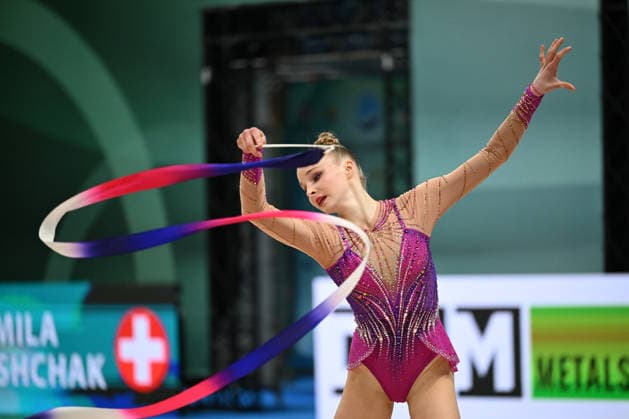 IPA85109596 - MARUSHCHAK Tamila (SUI) during European Championships in Rhythmic gymnastics, Rhythmische Sportgymnastik, RSG Gymnastics in Varna, Bulgaria, May 27 2026  Copyright: xFilippoxTomasi IPAxSportx xx 85109596