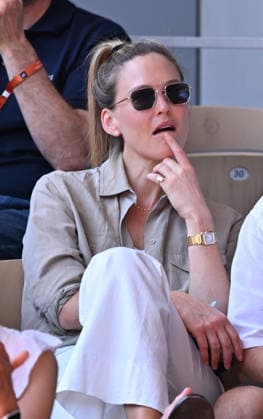 2026 French Open (Roland-Garros) - Day 4 PARIS, FRANCE - MAY 27: Israeli model Bar Refaeli attends the match between Elina Svitolina of Ukraine and Kaitlin Quevedo of Spain during the Women s Singles second round match during Day Four of the 2026 French Open at Roland Garros on May 27, 2026 in Paris, France. Mustafa Yalcin Anadolu Paris France. Editorial use only. Please get in touch for any other usage.  Copyright: x2026xAnadoluxMustafaxYalcinx