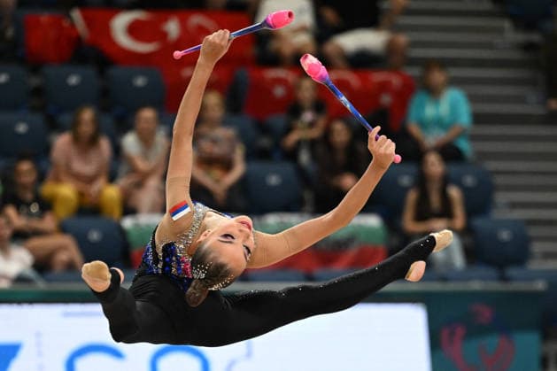 OTHER - Gymnastics - European Championships in Rhythmic gymnastics, Rhythmische Sportgymnastik, RSG Photo by IPA ABACAPRESS.COM85109599 - SAVINOVA Kseniia (RUS) during European Championships in Rhythmic Gymnastics, Gymnastics in Varna, Bulgaria, May 27 2026 Varna Bulgaria  Copyright: xIPAxSport ABACAx