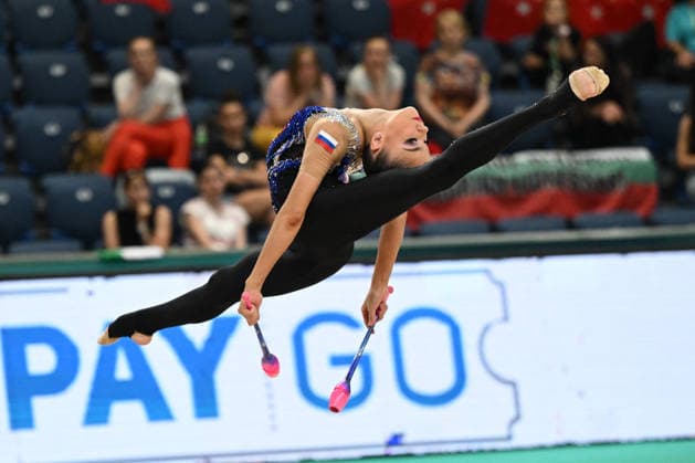 OTHER - Gymnastics - European Championships in Rhythmic gymnastics, Rhythmische Sportgymnastik, RSG Photo by IPA ABACAPRESS.COM85109604 - SAVINOVA Kseniia (RUS) during European Championships in Rhythmic Gymnastics, Gymnastics in Varna, Bulgaria, May 27 2026 Varna Bulgaria  Copyright: xIPAxSport ABACAx