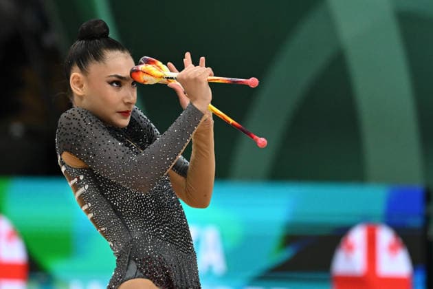 IPA85110239 - JAMAGIDZE Nita (GEO) during European Championships in Rhythmic gymnastics, Rhythmische Sportgymnastik, RSG Gymnastics in Varna, Bulgaria, May 27 2026  Copyright: xFilippoxTomasi IPAxSportx xx 85110239