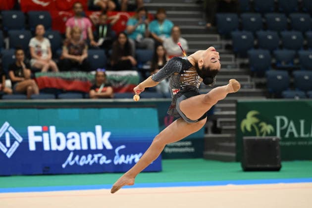 IPA85110240 - JAMAGIDZE Nita (GEO) during European Championships in Rhythmic gymnastics, Rhythmische Sportgymnastik, RSG Gymnastics in Varna, Bulgaria, May 27 2026  Copyright: xFilippoxTomasi IPAxSportx xx 85110240