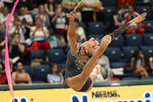 IPA85110241 - ZAIKINA Iana (RUS) during European Championships in Rhythmic gymnastics, Rhythmische Sportgymnastik, RSG Gymnastics in Varna, Bulgaria, May 27 2026  Copyright: xFilippoxTomasi IPAxSportx xx 85110241