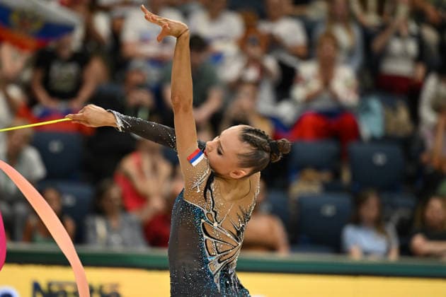 IPA85110243 - ZAIKINA Iana (RUS) during European Championships in Rhythmic gymnastics, Rhythmische Sportgymnastik, RSG Gymnastics in Varna, Bulgaria, May 27 2026  Copyright: xFilippoxTomasi IPAxSportx xx 85110243