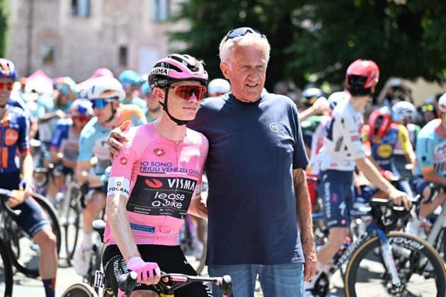 27-05-2026 Giro D italia; Tappa 17 Cassano D adda - Andalo; 2026, Visma - Lease A Bike; Vingegaard, Jonas; Motta, Gianni; Cassano D adda; 