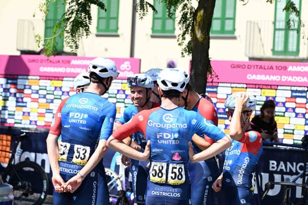 27-05-2026 Giro D italia; Tappa 17 Cassano D adda - Andalo; 2026, Groupama - Fdj United; Cassano D adda; 