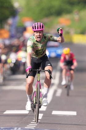 Denmark™s Michael Valgren of EF Education - Easypost stage winner during Stage 17 of the Giro d™Italia from Cassano D Adda to Andalo Italy, Wednesday May 27, 2026  Copyright: xGianmattiaxD Albertoi LaPressex