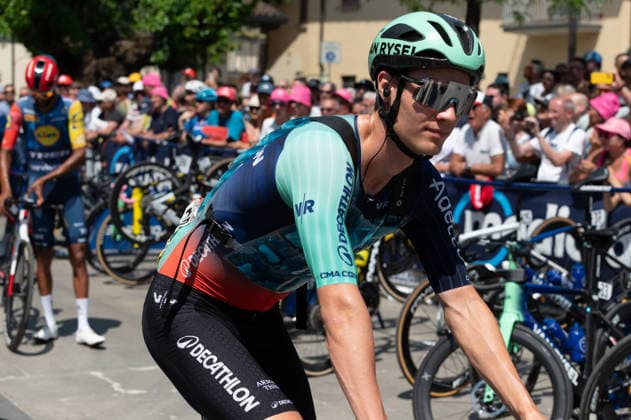 CYCLING - Giro d Italia - Stage 17 - Cassano d Adda - Andalo Photo by IPA ABACAPRESS.COM85111471 - Tobias Lund Andresen, Decathlon CMA CGM Team during the 17th stage of Giro d Italia 2026 starting in Cassano d Adda(Milano), Italy, on may 27, 2026 Andalo Italy  Copyright: xIPAxSport ABACAx