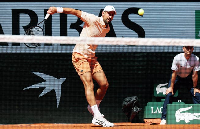 TENNIS - French Open 2026 PARIS,FRANCE,27.MAY.26 - TENNIS - ATP, Tennis Herren World Tour, French Open, Roland Garros, Grand Slam. Image shows Novak Djokovic (SRB).  GEPAxpictures xMatthiasxHauer