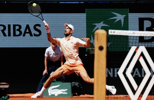 TENNIS - French Open 2026 PARIS,FRANCE,27.MAY.26 - TENNIS - ATP, Tennis Herren World Tour, French Open, Roland Garros, Grand Slam. Image shows Novak Djokovic (SRB).  GEPAxpictures xMatthiasxHauer
