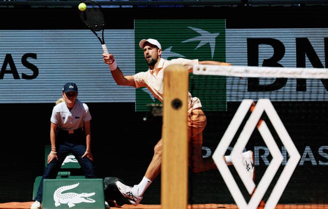 TENNIS - French Open 2026 PARIS,FRANCE,27.MAY.26 - TENNIS - ATP, Tennis Herren World Tour, French Open, Roland Garros, Grand Slam. Image shows Novak Djokovic (SRB).  GEPAxpictures xMatthiasxHauer