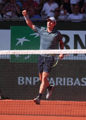 Valentin Royer FRA cheers after winning a point, emotion, joy Men s Singles, Men s Singles Tennis French Open 2026 Roland Garros Paris France 27 May 2026 Copyright: xJuergenxHasenkopfx