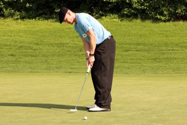 KITZBUEHEL, AUSTRIA - MAY 27: Georg Teigl (Austrian soccerplayer) putting at the Austrian Alpine Open presented by Kitzbuehel Tirol, DP World TOUR, ProAm on May 27, 2026 in Kitzbuehel, Austria. Tirol Austria Copyright: xPhotographer:xNilsxKoepkex