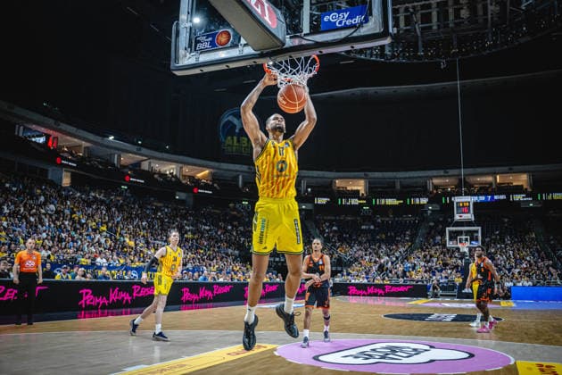 Basketball Berlin 27 05 2026 Season 2025 2026 EasyCredit BBL 1 Bundesliga Men, Men Playoffs Quarterfinals Game 5 Alba Berlin RASTA Vechta Norris Agbakoko Alba Berlin, No 17